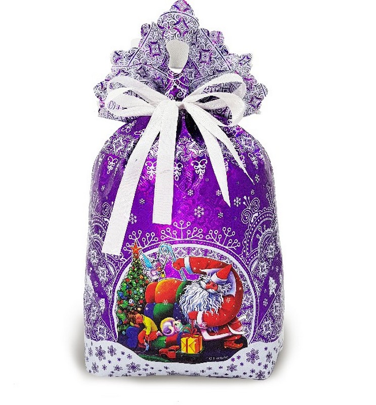 сладкий новогодний подарок Под. Мешочек Зимний сон фиолетовый (М1200С9092)