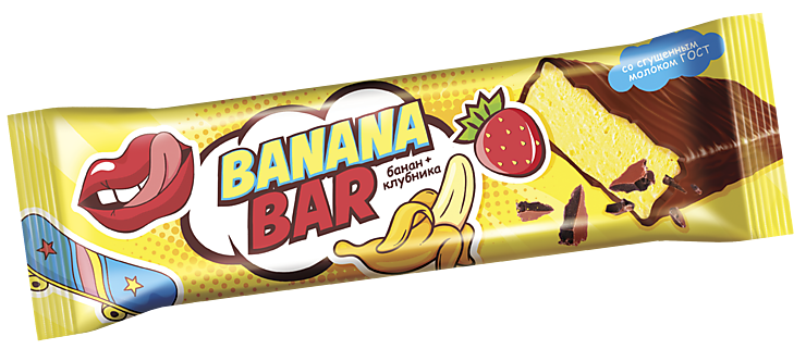 Banana bar батончик-суфле  35г. (КДВ)